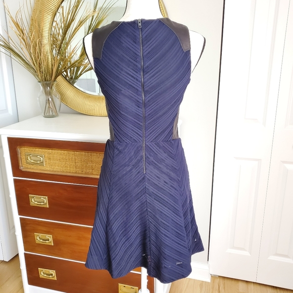 Rag & bone caviar crete tank skater navy blue dres - Picture 4 of 7